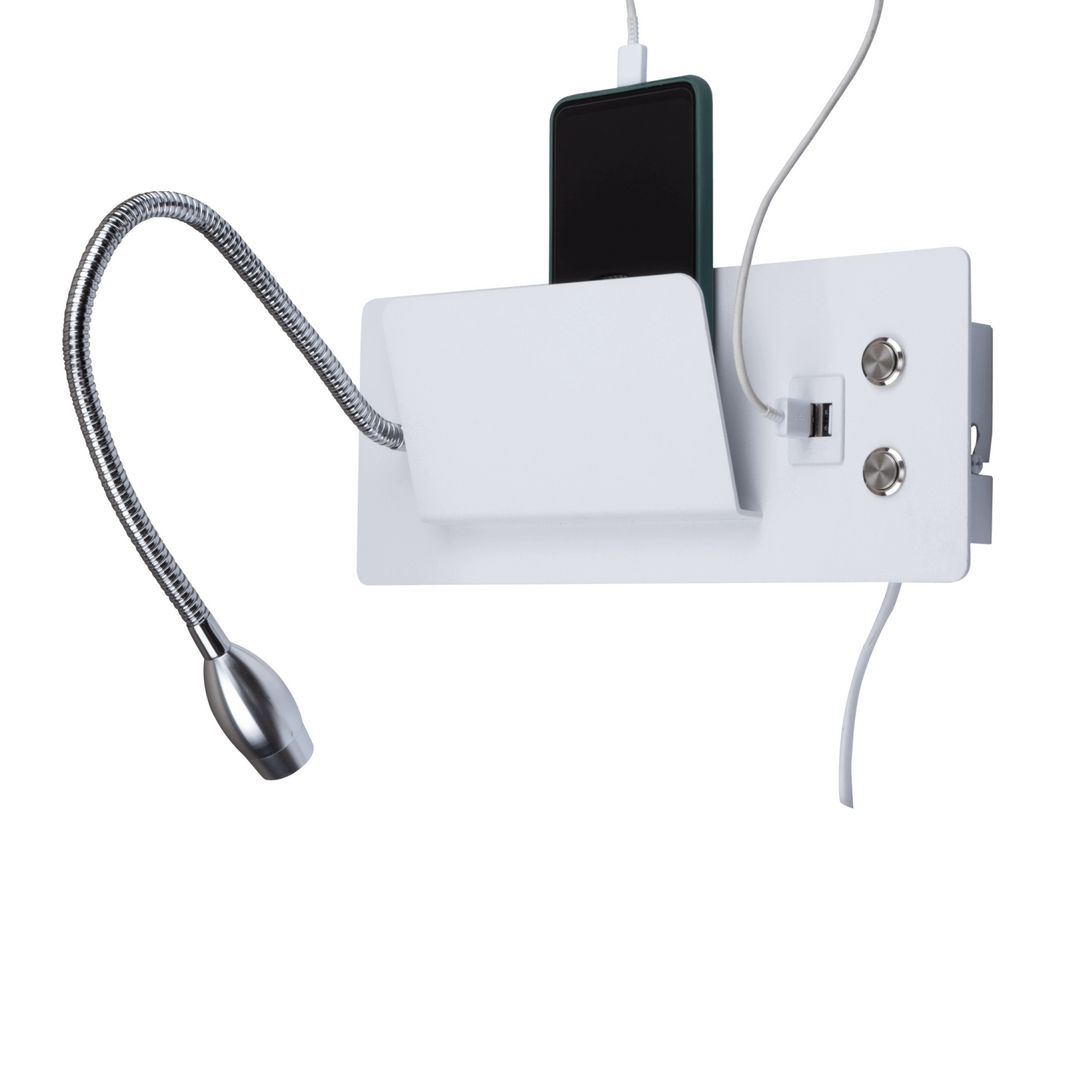goldX ZE231 8 Watt Beyaz/Siyah USB Girişli LED Okuma Apliği
