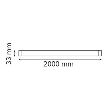 MOLLED MOL452-B 2 Metre Beyaz Monofaze Ray