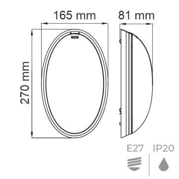 HOROZ 400-010-107 NINOVA Opal Camlı Beyaz Elips Glop Armatür (E27 Duylu)