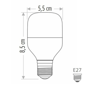 CATA CT-4329 15 Watt Torch LED Ampul - Beyaz Işık (6500K)