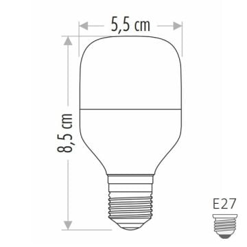 CATA CT-4329 15 Watt Torch LED Ampul - Beyaz Işık (6400K)