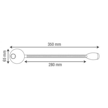 goldX ZE439 1 Watt Siyah LED Okuma Apliği