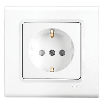 VİKO Linnera Life 90440042 Çocuk Korumalı Topraklı Priz [Beyaz]