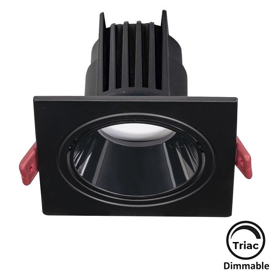 MOLLED MOL4151M Triac Dimli 10 Watt Siyah Sıva Altı Kare LED Spot (SAMSUNG/OSRAM/PHILIPS LED & EAGLERISE/PHILIPS/LIFUD Driver)