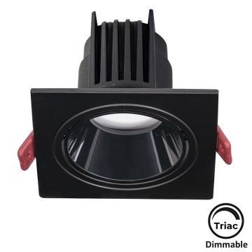 MOLLED MOL4151M Triac Dimli 10 Watt Siyah Sıva Altı Kare LED Spot (SAMSUNG/OSRAM/PHILIPS LED & EAGLERISE/PHILIPS/LIFUD Driver)