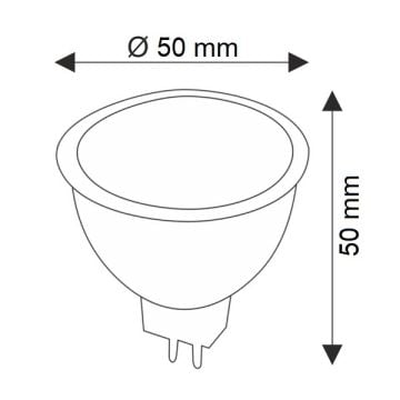 HELIOS HS 2035 7 Watt MR16 LED Ampul
