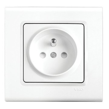 VİKO Linnera Life 90440045 Çocuk Korumalı Topraklı UPS Priz [Beyaz]