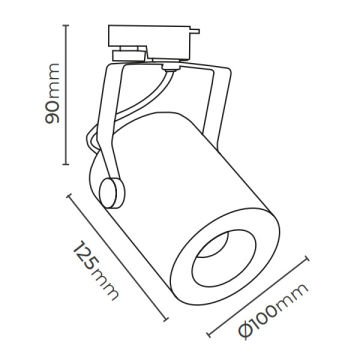 MOLLED MOL426 Siyah/Beyaz PAR30 Tip Ray Spot Kasası (E27 Duylu)
