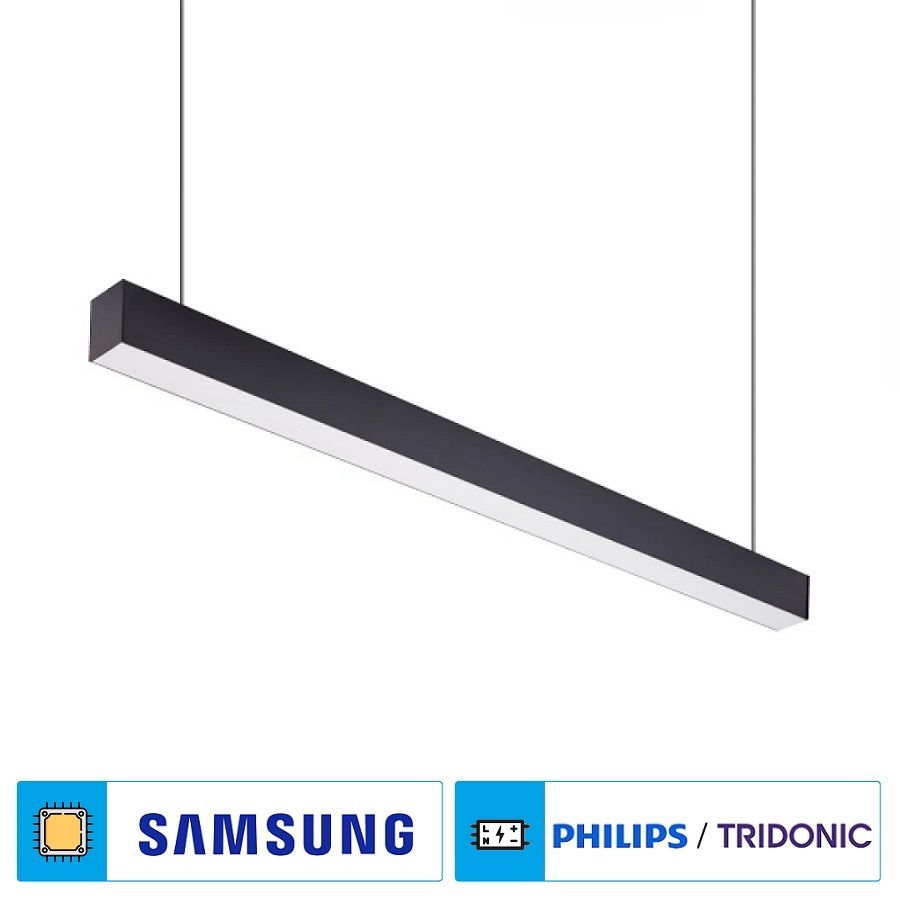 Braytron BN02-02501 75 Watt 5x7x250 cm Siyah Lineer Armatür [SAMSUNG/PHILIPS LED] - Gün Işığı (3000K)