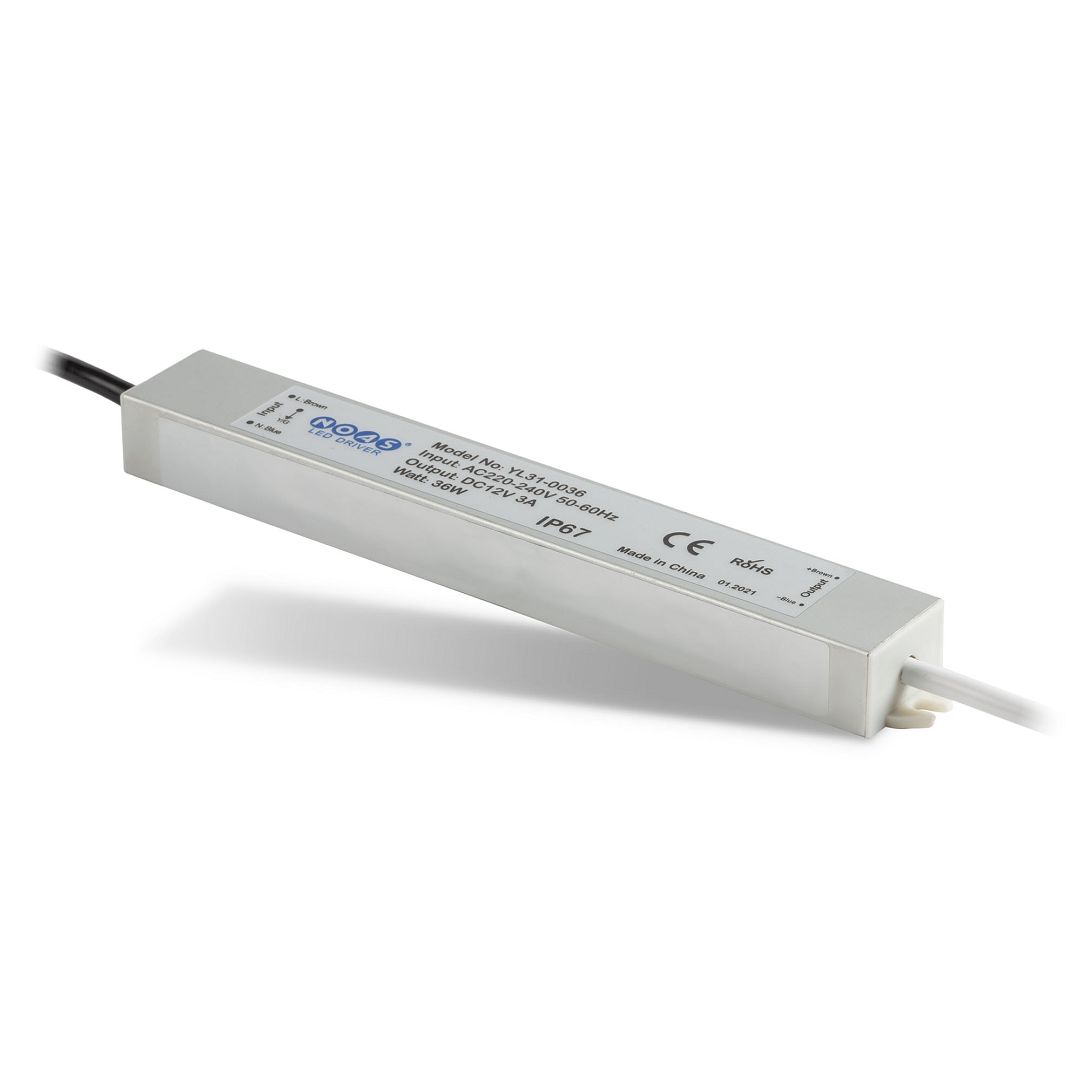 NOAS YL31-0036 12 Volt 3 Amper 36 Watt Dış Mekan LED Trafosu