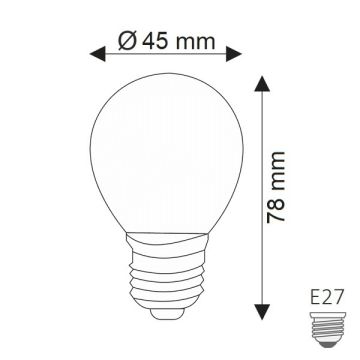 HELIOS HS 2058 4 Watt Şeffaf Camlı Rustik LED Ampul - Sarı Işık (2700K)
