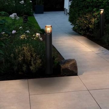 JUPITER JG929 AN 65 cm Antrasit LED Bollard Armatür - Metal - E27 Duylu