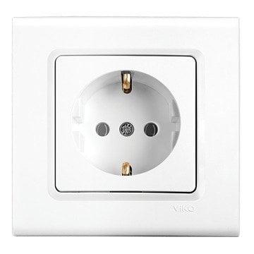 VİKO Linnera Life 90440008 Topraklı Priz [Beyaz]
