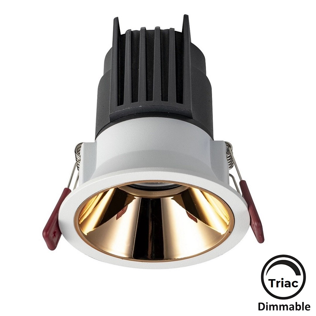 MOLLED MOL4138M Triac Dimli 8 Watt Beyaz-Gold Sıva Altı Yuvarlak LED Spot (SAMSUNG/OSRAM/PHILIPS LED & EAGLERISE/PHILIPS/LIFUD Driver)