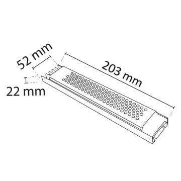 NOAS YL26-0240 12 Volt 10 Amper 240 Watt Süper Slim LED Trafosu