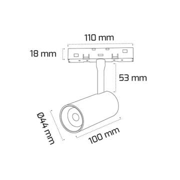 GOYA GY 2053-10 10 Watt LED Magnet Ray Spot - Gün Işığı (3000K)