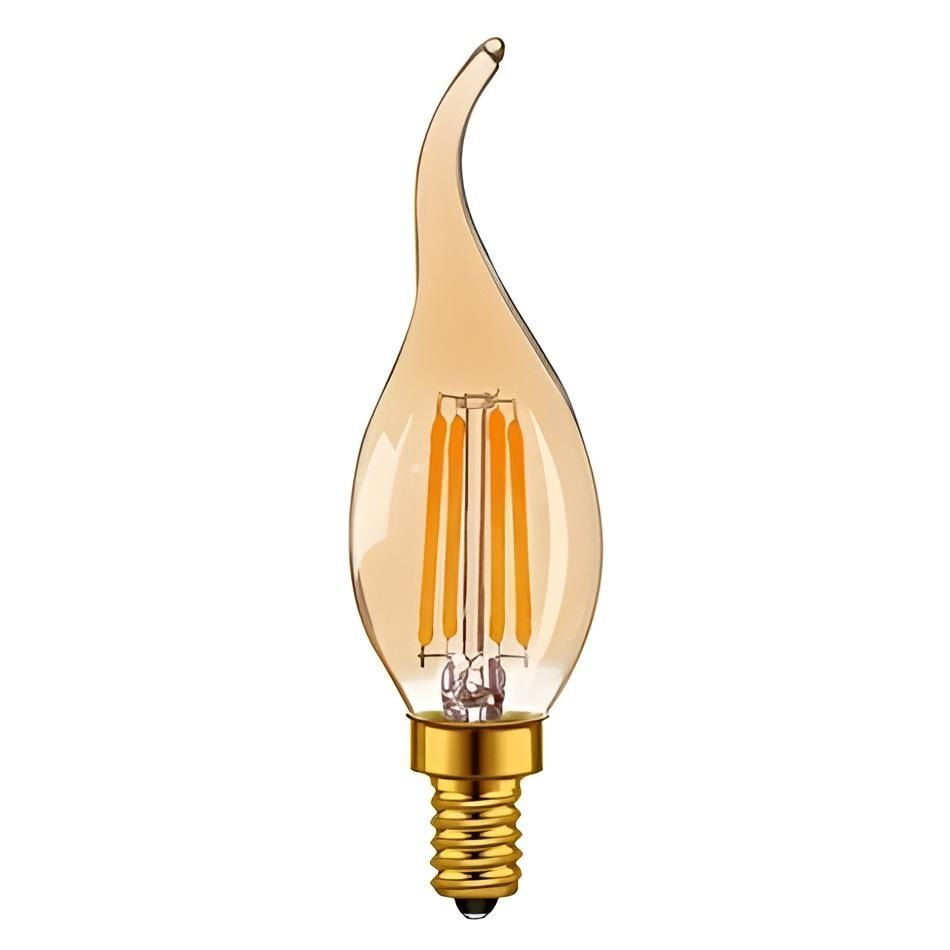 CATA CT-4281 4 Watt LED Rustik Kıvrık Mum Ampul (Amber)