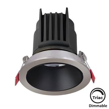 MOLLED MOL4134M Triac Dimli 12 Watt Saten-Siyah Sıva Altı Yuvarlak LED Spot (SAMSUNG/OSRAM/PHILIPS LED & EAGLERISE/PHILIPS/LIFUD Driver)