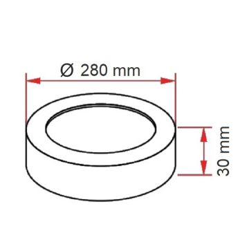 ERKled ERK36621 18 Watt Sıva Üstü Yuvarlak LED Panel