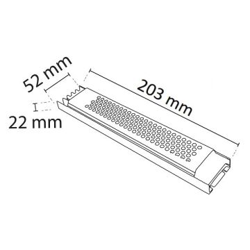 NOAS YL25-0250 12 Volt 21 Amper 250 Watt Süper Slim LED Trafosu