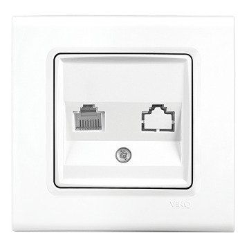 VİKO Linnera/Rollina 90440078 Data Prizi (RJ45 CAT6) [Beyaz]