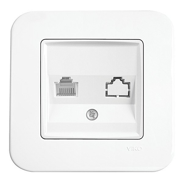 VİKO Linnera/Rollina 90440078 Data Prizi (RJ45 CAT6) [Beyaz]