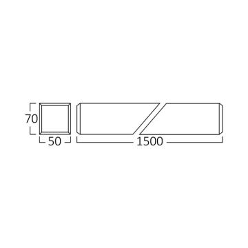 Braytron BN02-01510 45 Watt 5x7x150 cm Beyaz Lineer Armatür [SAMSUNG/PHILIPS LED] - Ilık Beyaz (4000K)
