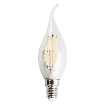 CATA CT-4062 4 Watt Şeffaf Camlı LED Rustik Kıvrık Mum Ampul - Gün Işığı (3200K)