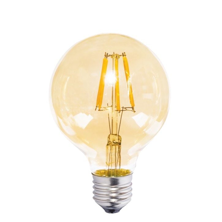 HELIOS HS 2083 6 Watt G95 Rustik LED Ampul - Sarı Işık (2700K)