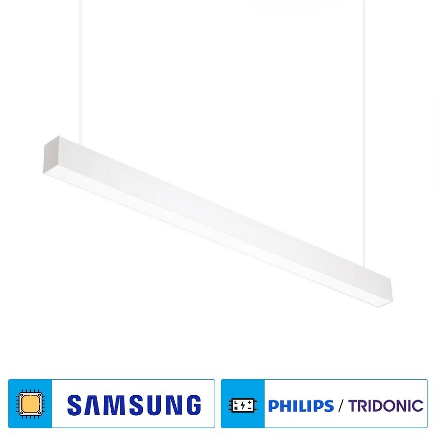Braytron BN02-01500 45 Watt 5x7x150 cm Beyaz Lineer Armatür [SAMSUNG/PHILIPS LED] - Gün Işığı (3000K)
