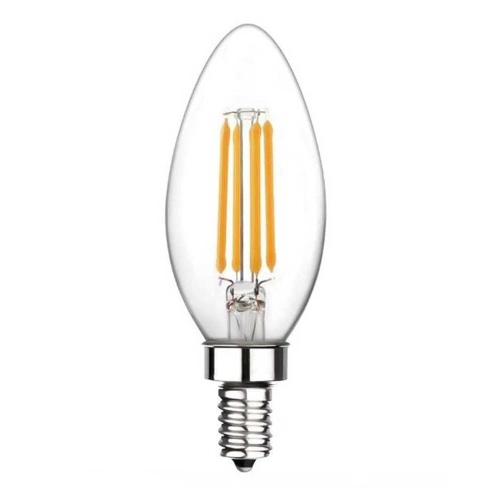 CATA CT-4066 4 Watt Şeffaf Camlı LED Rustik Mum Ampul - Gün Işığı (3200K)