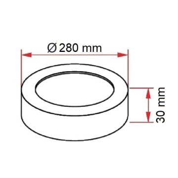 ERKled ERK3418 24 Watt Sıva Üstü Yuvarlak LED Panel