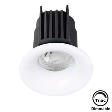 MOLLED MOL1608YM Triac Dimli 10 Watt Beyaz Kasa Sıva Altı Yuvarlak LED Spot