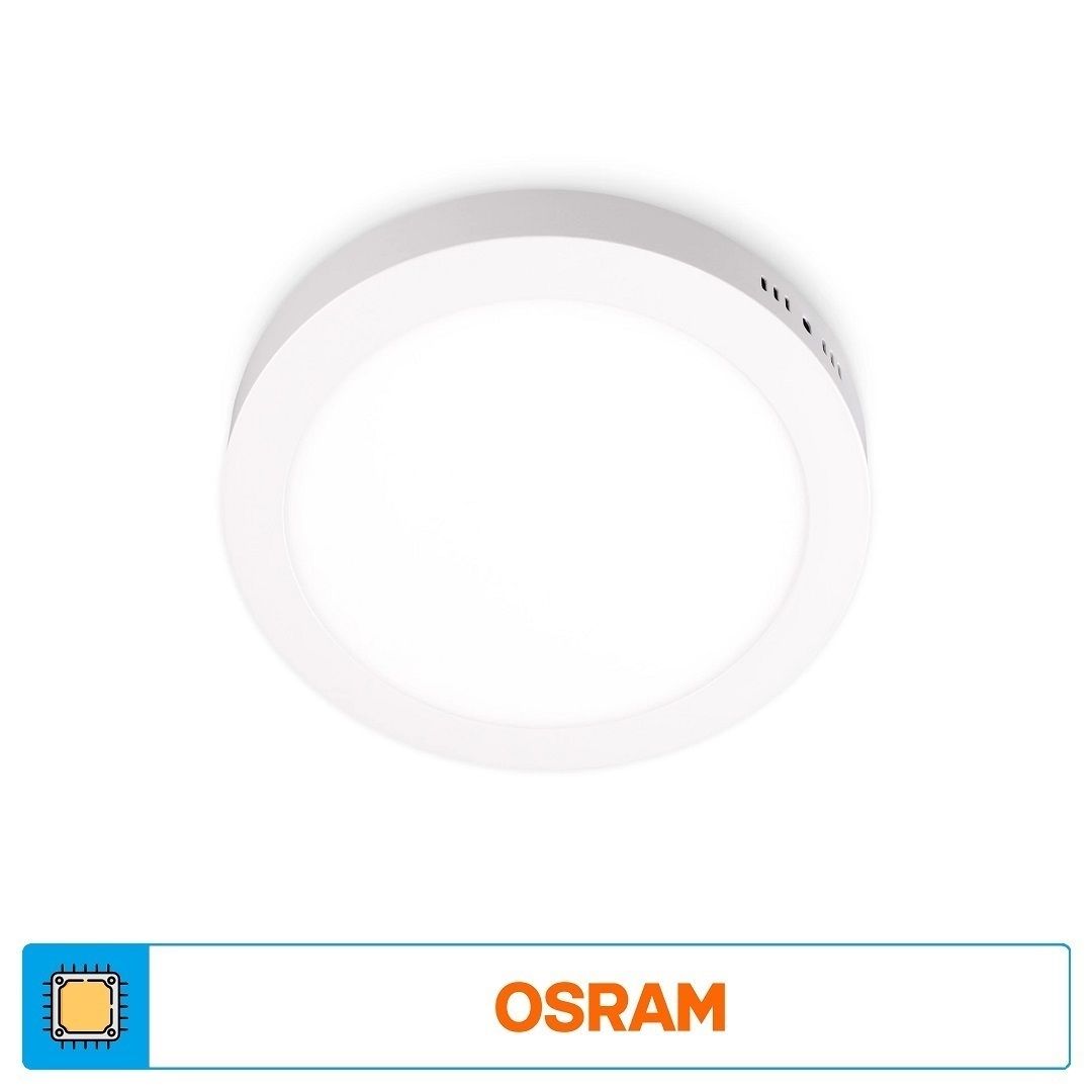 ACK AP03-01800 18 Watt Sıva Üstü Yuvarlak LED Panel - OSRAM LED - Gün Işığı (3000K)