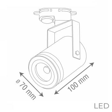 goldX ZE769-CP Bakır Kasa 12 Watt LED Ray Spot (SAMSUNG LED & EAGLERISE Driver)