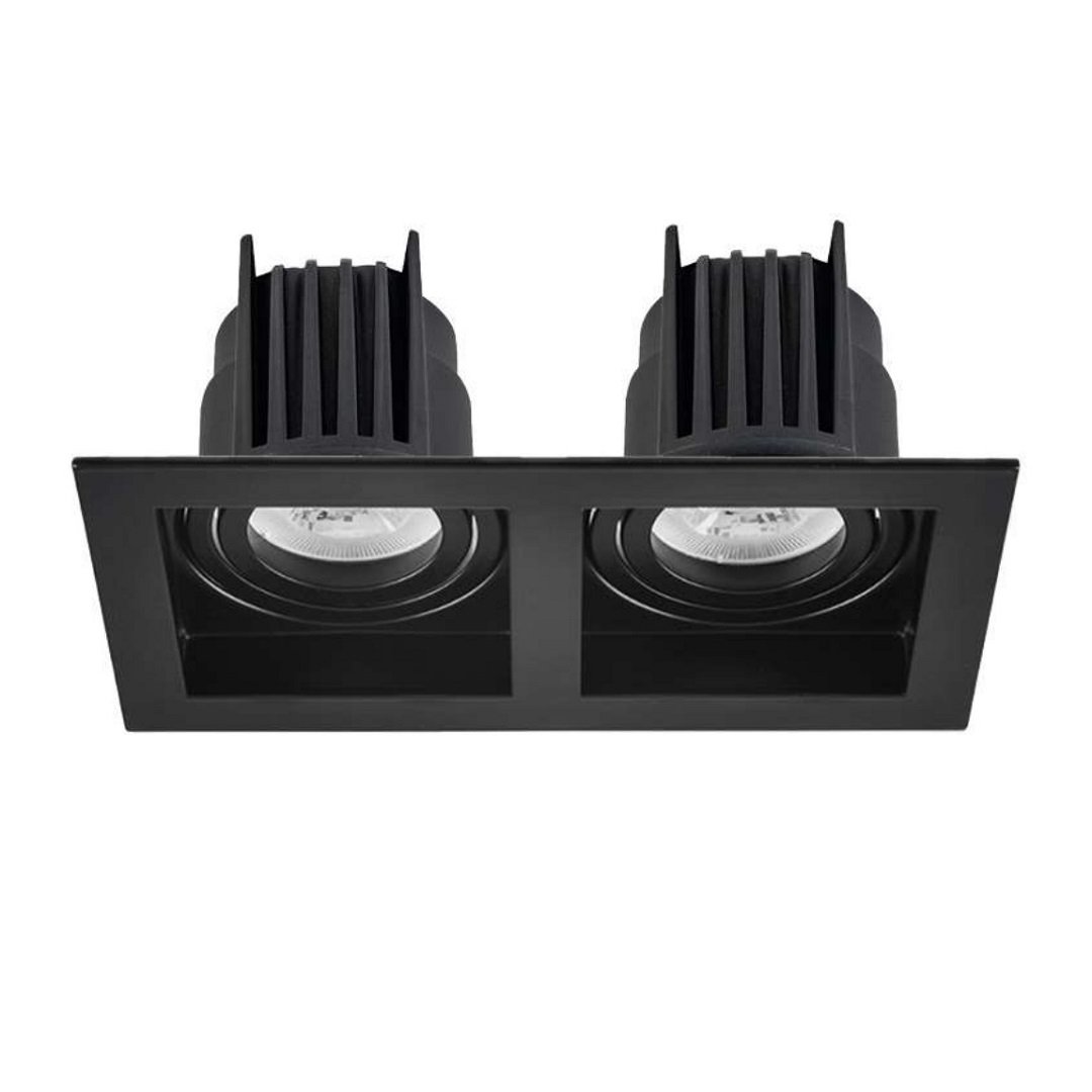 MOLLED MOL1682M 2x10 Watt Siyah Kasa Sıva Altı İkili LED Spot (SAMSUNG/OSRAM/PHILIPS LED & EAGLERISE/PHILIPS/LIFUD Driver)