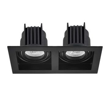 MOLLED MOL1682M 2x10 Watt Siyah Kasa Sıva Altı İkili LED Spot (SAMSUNG/OSRAM/PHILIPS LED & EAGLERISE/PHILIPS/LIFUD Driver)