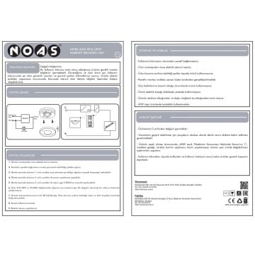 NOAS YL04-7003 16 Amper 2000 Watt 360 Derece Ultra Slim Sıva Üstü Hareket Sensörü