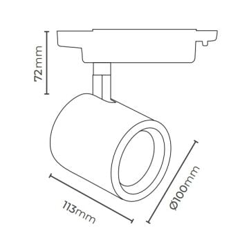 MOLLED MOL2029 Beyaz Kasa 26 Watt LED Ray Spot (SAMSUNG/OSRAM LED & OSRAM/PHILIPS Driver)