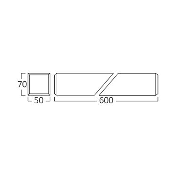 Braytron BN02-00631 18 Watt 5x7x60 cm Siyah Lineer Armatür [SAMSUNG/PHILIPS LED] - Beyaz Işık (6500K)