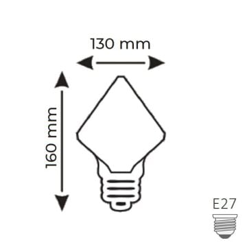 HELIOS HS 2091 6 Watt Elmas Rustik Ampul