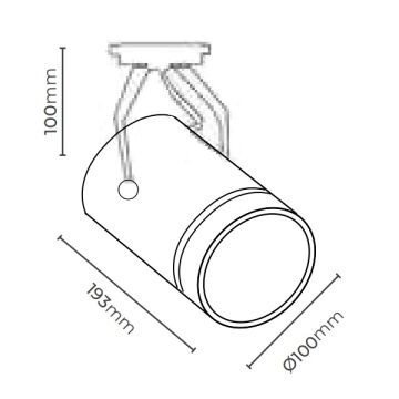 MOLLED MOL2052 Siyah/Beyaz Kasa 18 Watt LED Ray Spot (SAMSUNG/OSRAM LED & EAGLERISE/PHILIPS/LIFUD Driver)