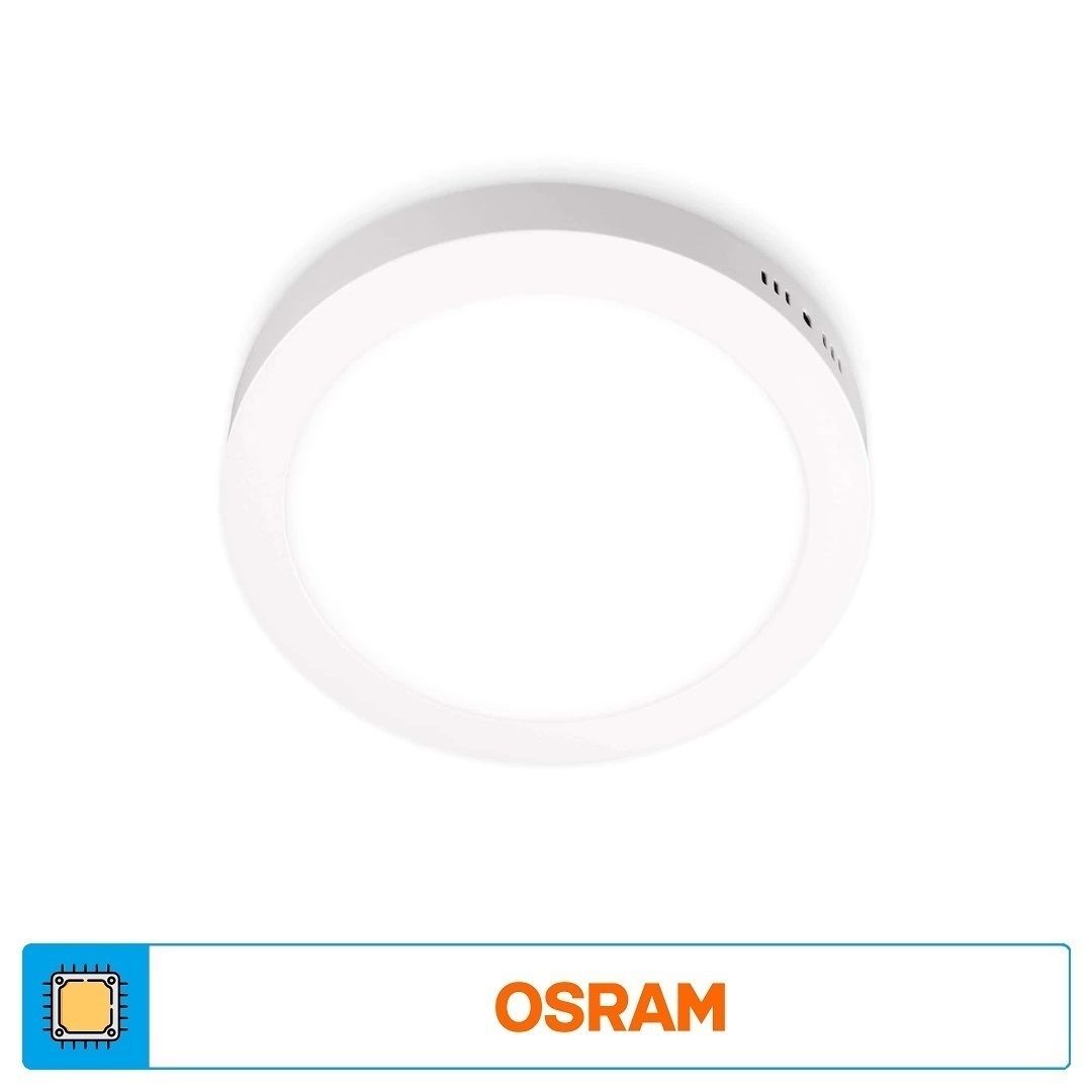 ACK AP03-01210 12 Watt Sıva Üstü Yuvarlak LED Panel - OSRAM LED - Ilık Beyaz (4000K)