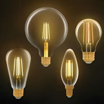 Panasonic 7 Watt LED Rustik G125 Glop Ampul (Amber)