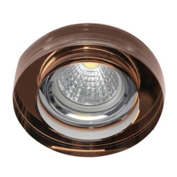 MOLLED MOL555 Bronz-Krom Yuvarlak Cam Spot Kasası