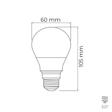 Panasonic 4 Watt A60 LED Rustik Ampul (Amber)