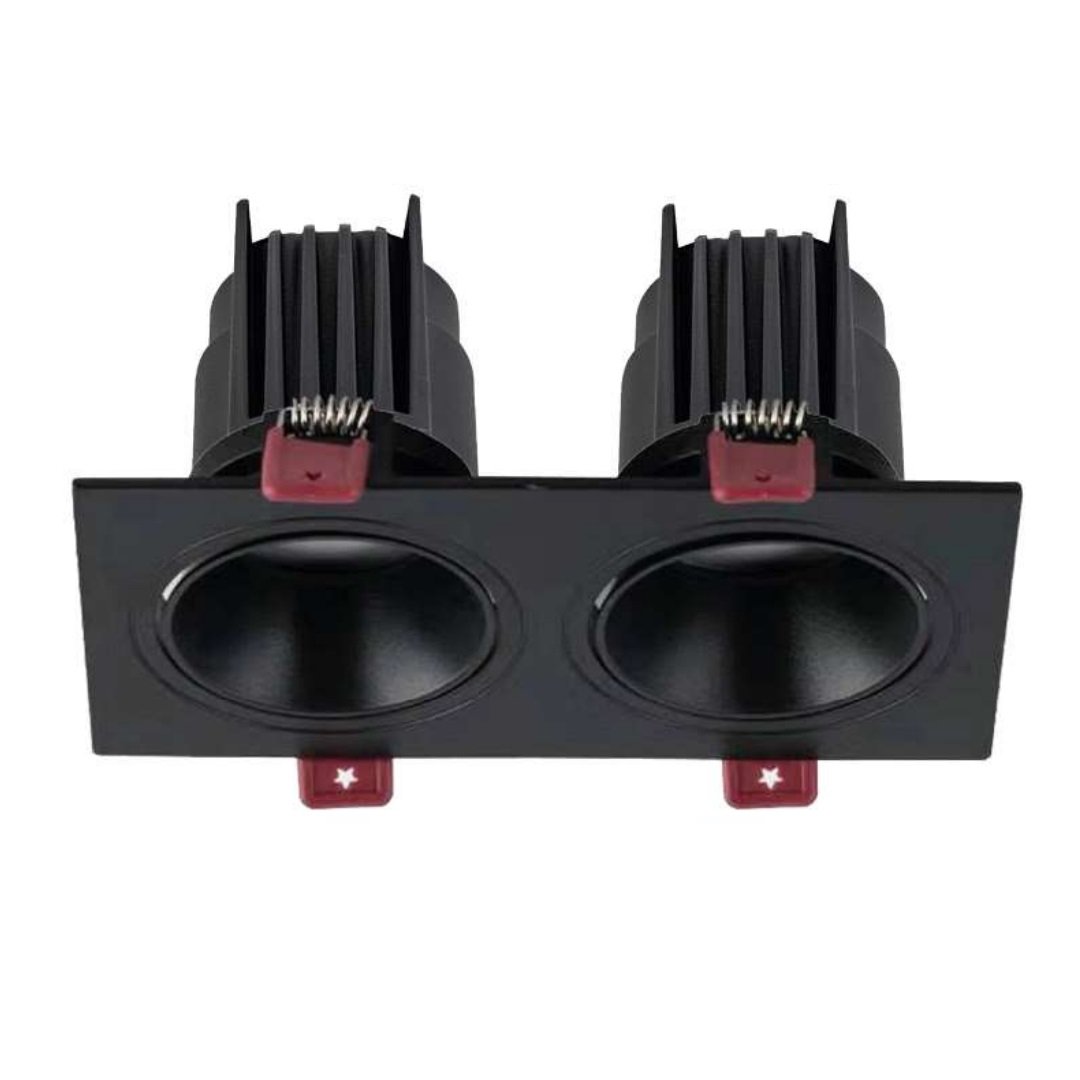 MOLLED MOL4152M 2x12 Watt Siyah Sıva Altı İkili LED Spot (SAMSUNG/OSRAM/PHILIPS LED & EAGLERISE/PHILIPS/LIFUD Driver)