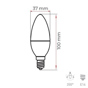 Panasonic 5 Watt LED Mum Ampul - Beyaz Işık (6500K)