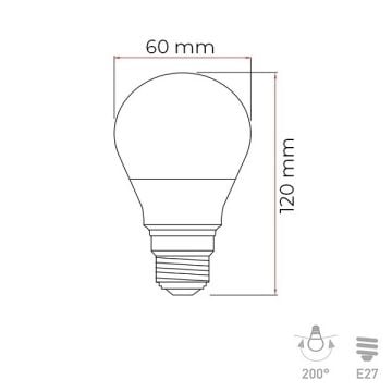 Panasonic 14 Watt A60 LED Ampul - Sarı Işık (2700K)