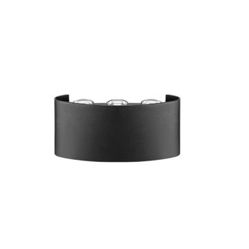 GOYA GY 6223 2x3 Watt Siyah Çift Yönlü Dış Mekan LED Aplik - Gün Işığı (3000K) - IP65 - Metal